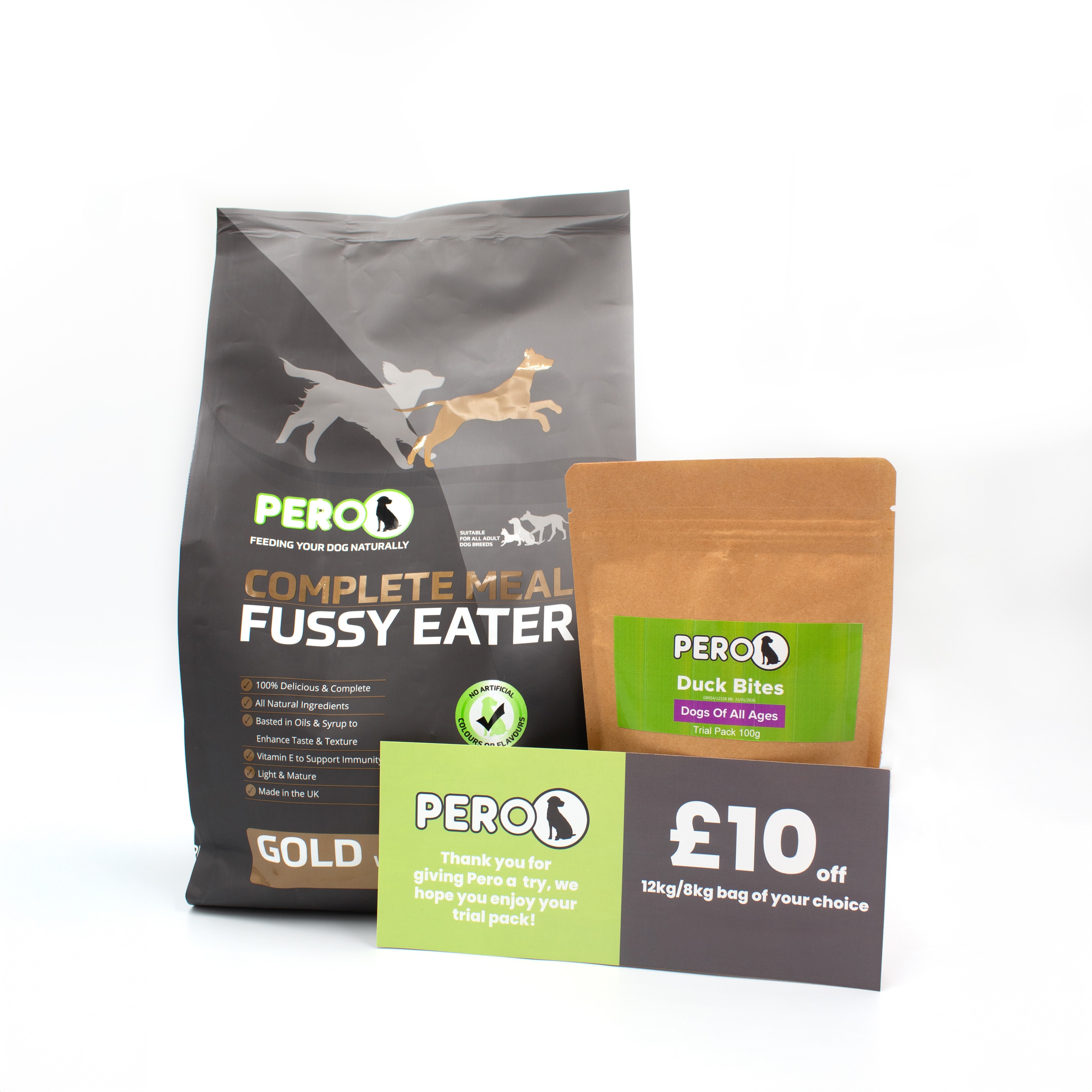 Pero Pero Gold Pasta Fussy Eater Trial Adult Dry Dog Food pet food packaging